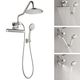 Forno Acqua AcquaFALL Mini Brushed Nickel Retrofit Shower System 1.8 GPM-4