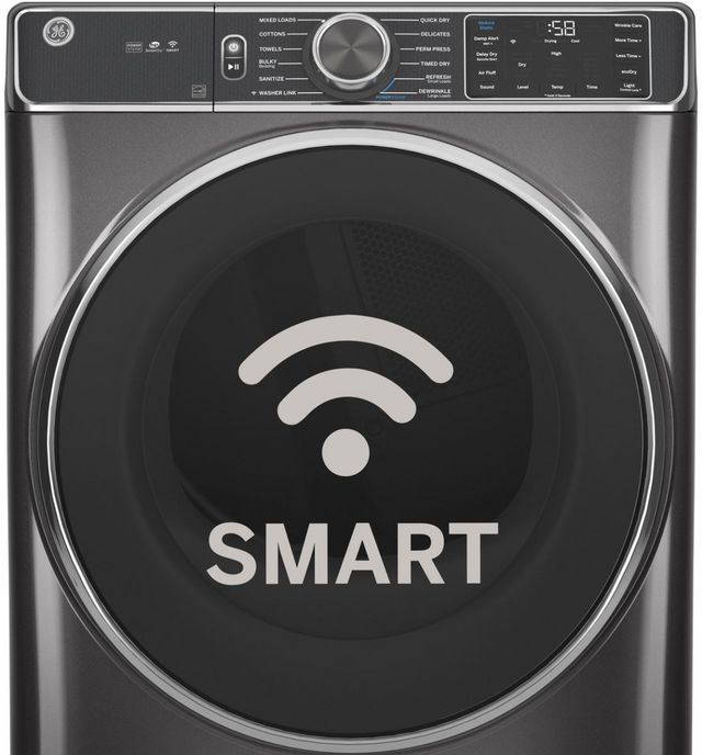 GE® 7.8 Cu. Ft. White Front Load Gas Dryer-1