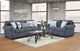 Affordable Furniture 3540 Belhaven Indigo Loveseat-1