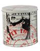 A & B Home 3-Piece Black/Nickel/Red Decorative Tin Box Set-1