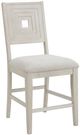 Elements International Avalanche Antique White Counter Side Chair-0