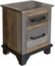 International Furniture Direct Loft Brown/Gray Nightstand-0