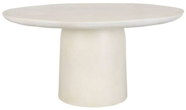 Uttermost® Madrone Warm White Aluminum Indoor-Outdoor Dining Table-0