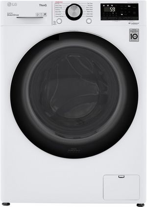 LG 2.4 Cu. Ft. White Front Load Washer Dryer Combo