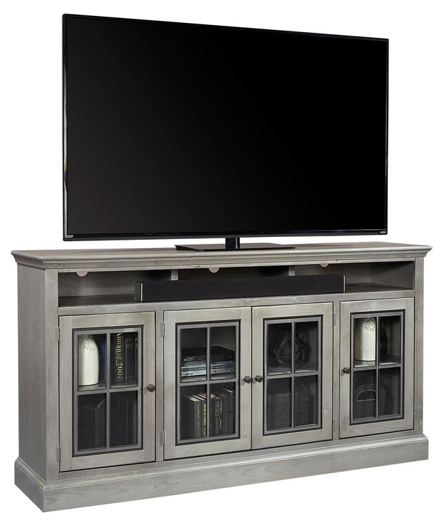 aspenhome® Churchill Smokey Grey 73" Highboy Console with 4 Doors-0