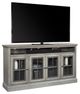 aspenhome® Churchill Smokey Grey 73" Highboy Console with 4 Doors-0