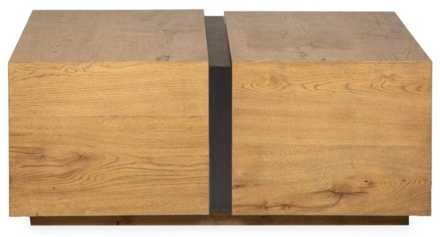 Magnussen Home® Ripley Brown Square Cocktail Table with Casters-1