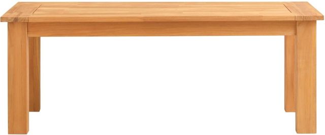 Linon Cannon Natural Teak Wooden Outdoor Coffee Table-2