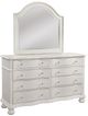 American WoodCrafters Rodanthe 5-Piece Dove White King Panel Bedroom Set-2