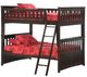 Night & Day Furniture™ Spices Bedroom Ginger Dark Chocolate Full over Full Bunk Bed-0