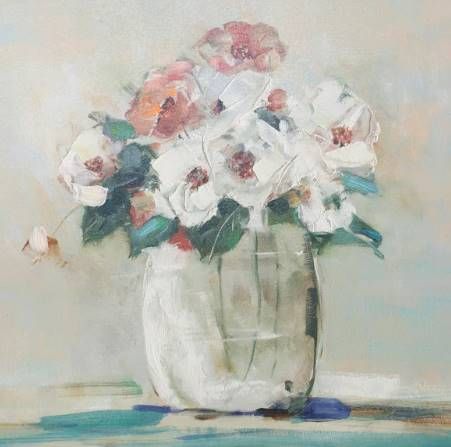Stylecraft Gray/Light Blue/White Wall Art-1