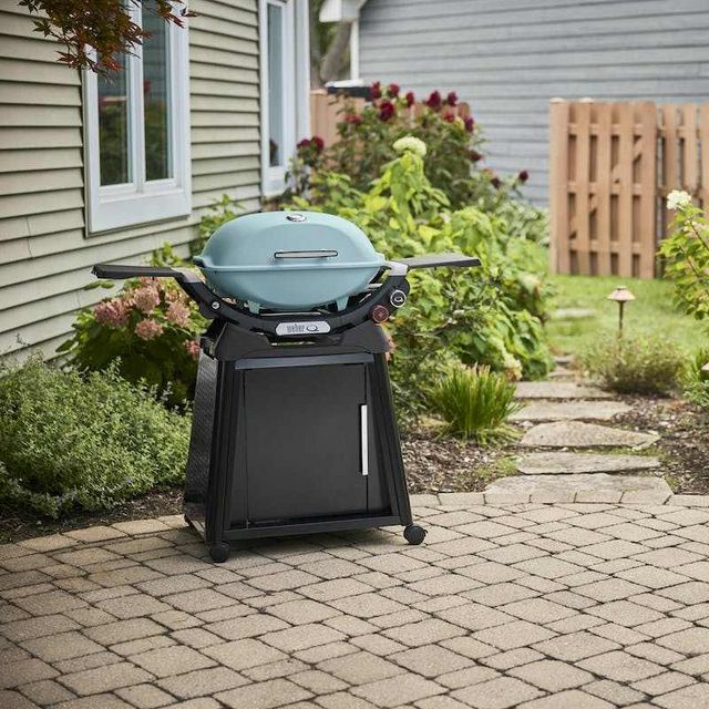 Weber® Q 2800N+ 2-Burner Sky Blue Tabletop Liquid Propane Gas Grill-1