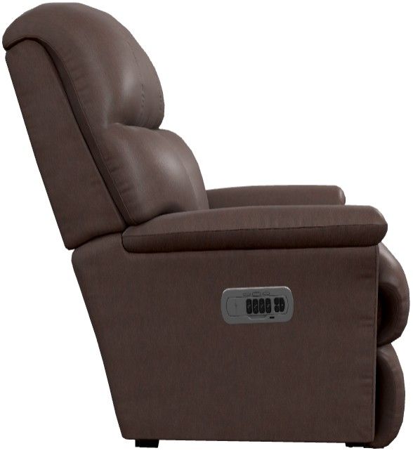 La-Z-Boy® Reed Walnut Leather Power Wall Recliner with Headrest and Lumbar-3