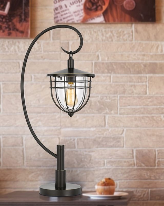Cal® Lighting & Accessories Alma Dark Bronze Table Lamp-1