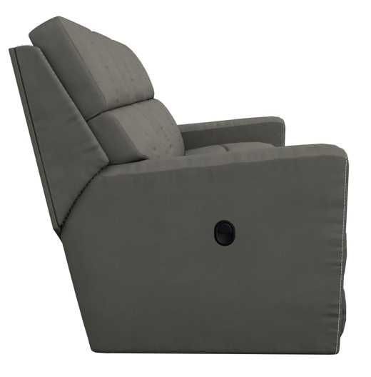 La-Z-Boy® Apollo Blue Grey Leather Manual Reclining Sofa-2