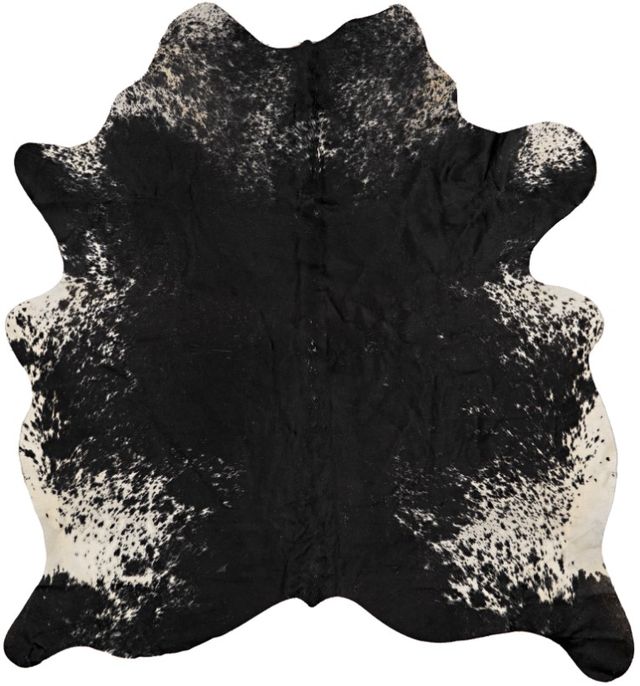 Linon Cowhide Dark Brindle Area Rug-0