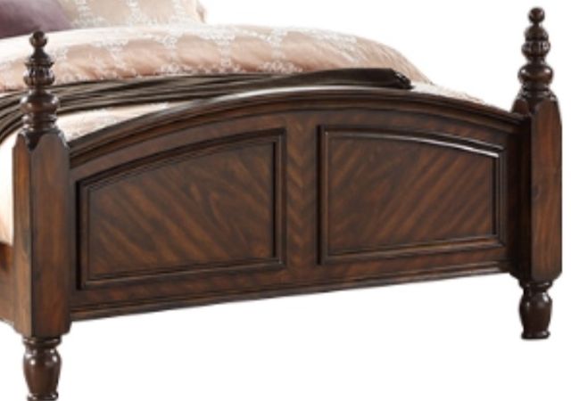Mazin Furniture Othello Rich Cherry Upholstered King Bed-2