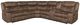 American Wholesale Furniture Dorado 3-Piece Walnut Manual Reclining Curved Sectional-0