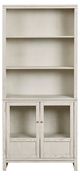 aspenhome® Sandro Brushed White 74" Bookcase with 2-Doors-3