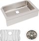 Elkay Lustertone® Classic Lustruous Satin 33" x 21" Single Bowl Farmhouse Sink Kit-1