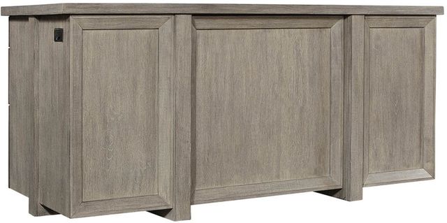 aspenhome® Platinum Gray Linen 66" Executive Desk-1