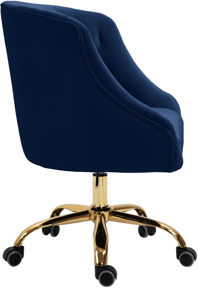 Meridian Furniture Arden Navy Velvet Office Chair-3