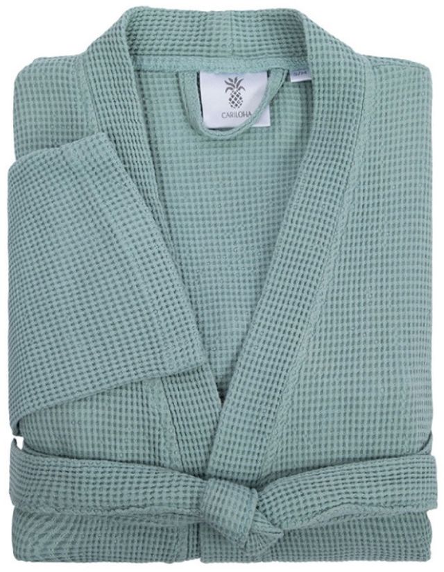 Cariloha Tahitian Breeze Viscose and Turkish Cotton Blend Large/Extra Large Unisex Waffle Knit Robe-0
