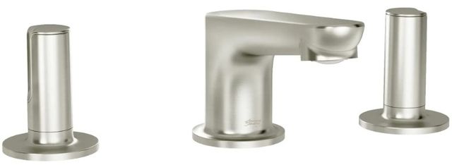 American Standard Studio® S Brushed Nickel Widespread Low Spout 2-Handle Bathroom Faucet with Knob Handles-0