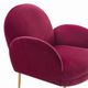 TOV Furniture Gwen Plum Velvet Chair-3