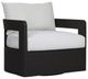 Four Hands Jackson Alessi Linen/Bronze Metal Outdoor Swivel Chair-0
