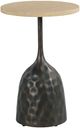 Hammary® Hidden Treasures Essential Brown Accent Table with Black Meatal Base-0