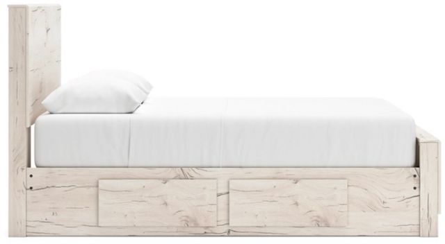 Benchcraft® Lawroy Light Natural Queen 2-Drawer Storage Panel Bed-5