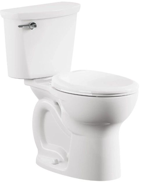 American Standard Cadet® White PRO Two-Piece Chair Height Round Front 10" Rough Toilet Less Seat 1.6 gpf/6.0 Lpf -0