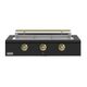 Caliber™ Rockwell Social 48" 3-Burner Matte Black Built-In Liquid Propane Grill with Brass Hardware-0