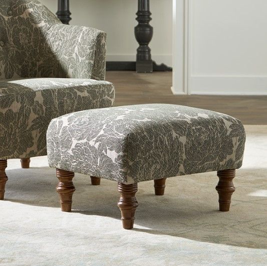 Best® Home Furnishings Customizable Erin & Ben Co. F14 Ottoman with Dark Walnut Legs-1
