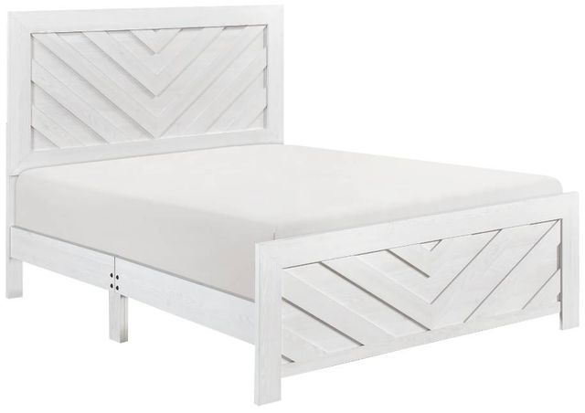 Homelegance® Corbin White Full Panel Bed-0