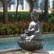 A & B Home Antique Black Buddha Fountain-5