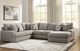 Benchcraft® Lindon 3-Piece Smoke Right-Arm Facing Sectional and Chaise-1