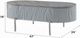 ACME Furniture Yukino Gray Coffee Table with Chrome Base-2