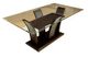 Furniture of America® Manhattan I Glass Top Rectangular Dining Table with Dark Cherry Base-0