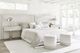 Bernhardt Solaria Weathered Bone/White King Upholstered Panel Bed-1
