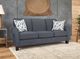 Decor-Rest® Furniture LTD Crackle Navy Sofa-1