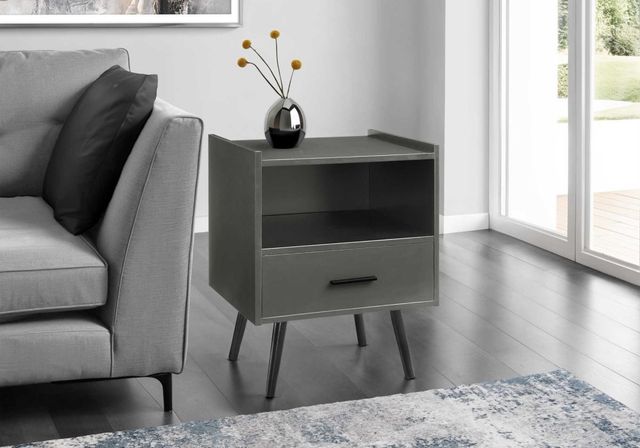 Monarch Specialties Inc. Grey End Table -2