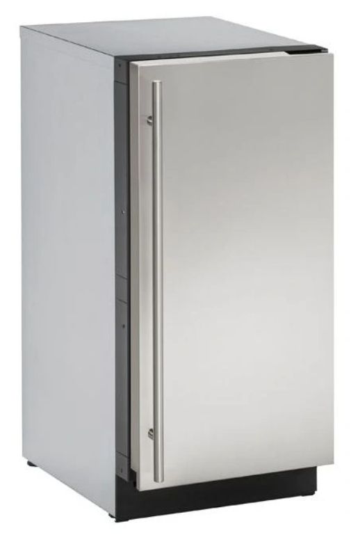 U-Line® 3000 Series 18" 55 lb. Stainless Steel Solid Ice Maker-0
