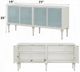 ACME Furniture Ansaldo Pearl White/Silver Shimmer Console Cabinet-2