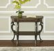 Powell® Flicka Brown Console with Antique Gold Base-2