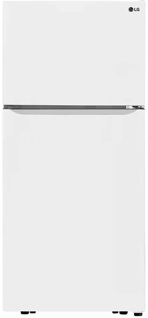 LG 30 in. 20.2 Cu. Ft. Smooth White Top Freezer Refrigerator-0