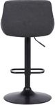 Armen Living Anibal Black/Gray Adjustable Height Stool-4