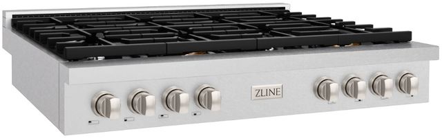 ZLINE Paramount 48" Satin Stainless Steel Gas Cooktop-1