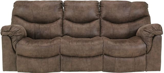 Signature Design by Ashley® Alzena 3-Piece Gunsmoke Living Room Set with Reclining Sofa-1